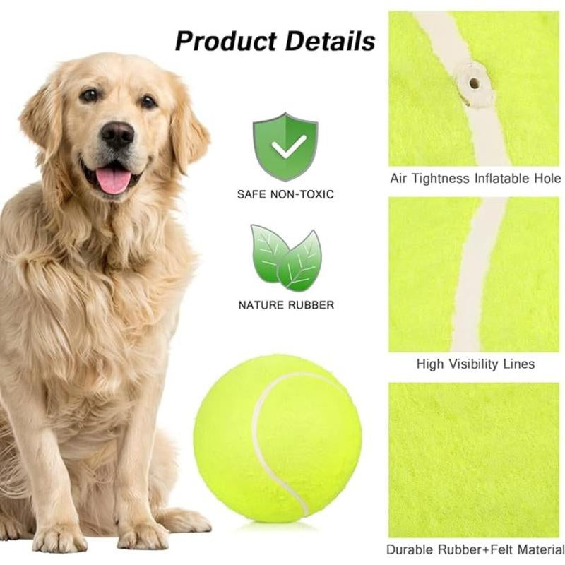 Tennis Ball Design Dog Toy, Pet Interactive Tennis Ball Toy, Pet Training Ball Toy, outside Pet Interactive Ball Toy for Dogs & Cats