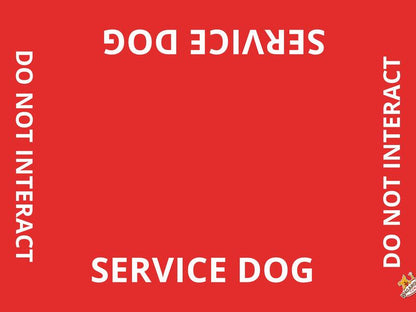 Wagaround Service Dog Travel Mat - "DO NOT INTERACT" Design for Safe and Comfortable Travels