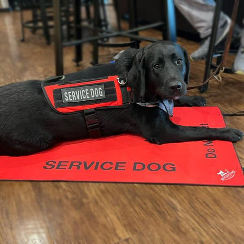 Wagaround Service Dog Travel Mat - "DO NOT INTERACT" Design for Safe and Comfortable Travels