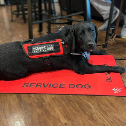 Wagaround Service Dog Travel Mat - "DO NOT INTERACT" Design for Safe and Comfortable Travels