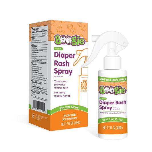 Boogie No-Rub Diaper Rash Spray - Treat & Prevent Diaper Rash with No Mess!