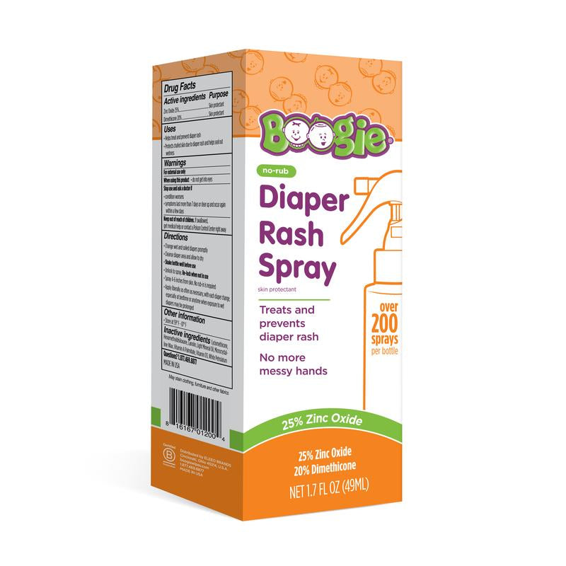 Boogie No-Rub Diaper Rash Spray - Treat & Prevent Diaper Rash with No Mess!