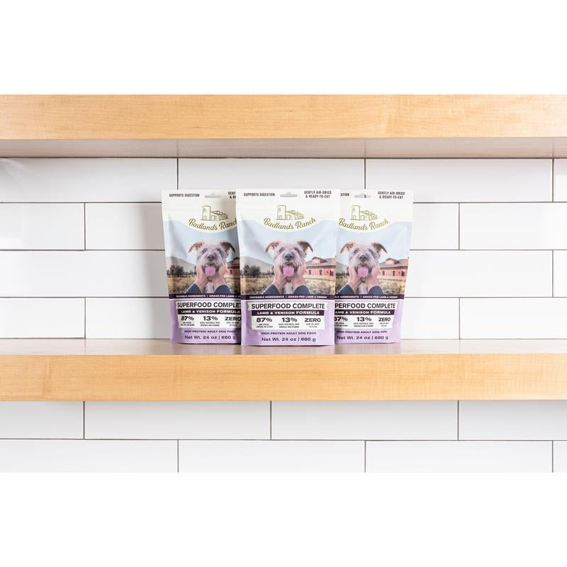 Lamb & Venision Superfood Complete Air-Dried Dog Food - High Protein & Nutritious by Katherine Heigl (24 Oz)