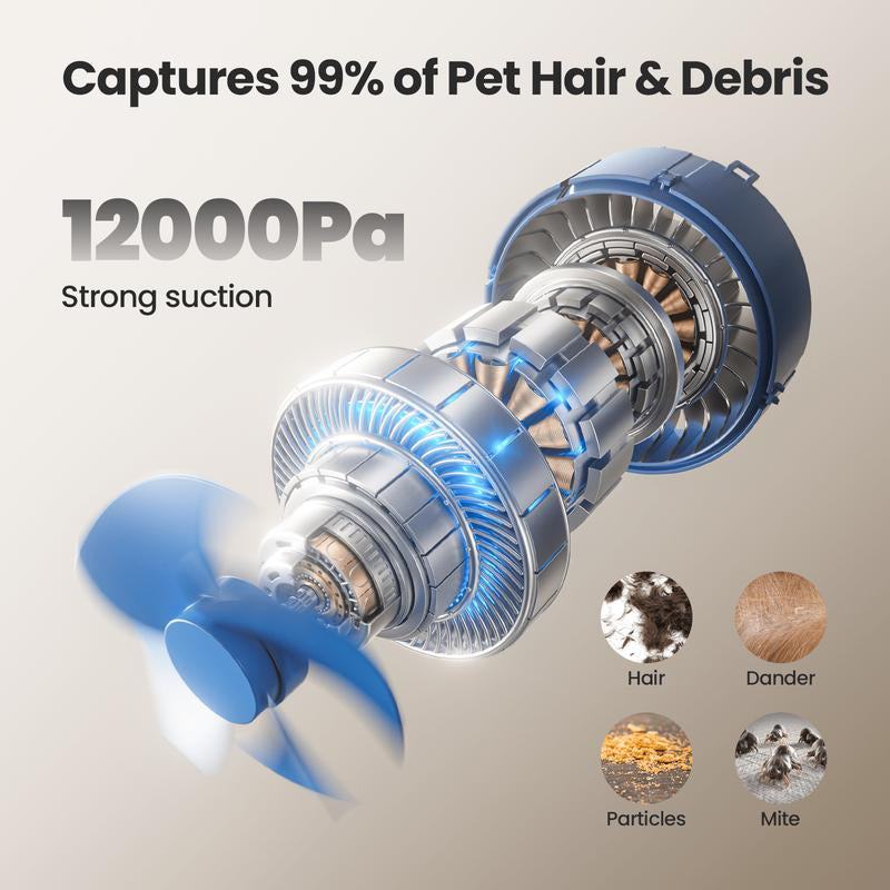 Oneisall Cozy C1 Smart Pet Grooming Vacuum Blow Dryer and Clippers, Dog Grooming Kit for Shedding Drying Trimming Pet'S Hair, 7 Levels of Blow Temperature, Adjustable Air Flow Petgeekdispenser