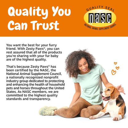 Zesty Paws Calming Bites for Dogs, Dog Composure & Calming Chews, Relief Soft Chew Pet Treats for Everyday Stress Support
