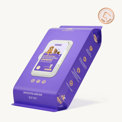 HICC PET Pet Glove Wipes，Freshening Grooming Dog&Cat Disposable 20Pcs Satisfied Gentle Fresh Breath Outdoor No-Clean Hypoallergenic Facial Pet Wipes Disposable No-Rinse Grooming Formulated for Dogs Petwipes Deodorizing Cleaner Cleaning #Cozyvibes #Petlife