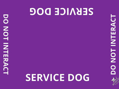Wagaround Service Dog Travel Mat - "DO NOT INTERACT" Design for Safe and Comfortable Travels
