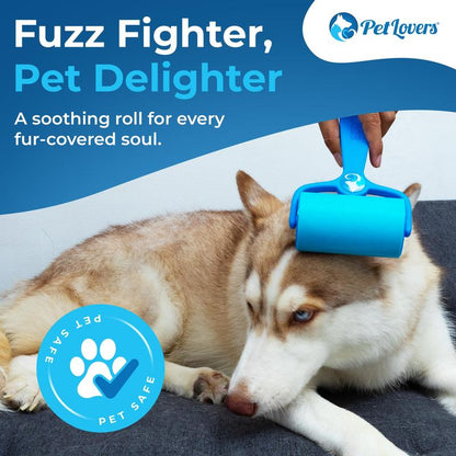 Petlovers Ezroll Reusable Lint Roller - Sticky for Life & Multi-Purpose Pet Hair, Dust, & Lint Remover for Clothing, Upholstery, & Cars - Sustainable, Washable & Efficient