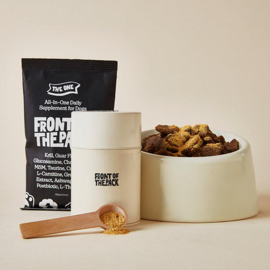 Front of the Pack the One 8-In-1 Multivitamin Supplement Powder for Dogs